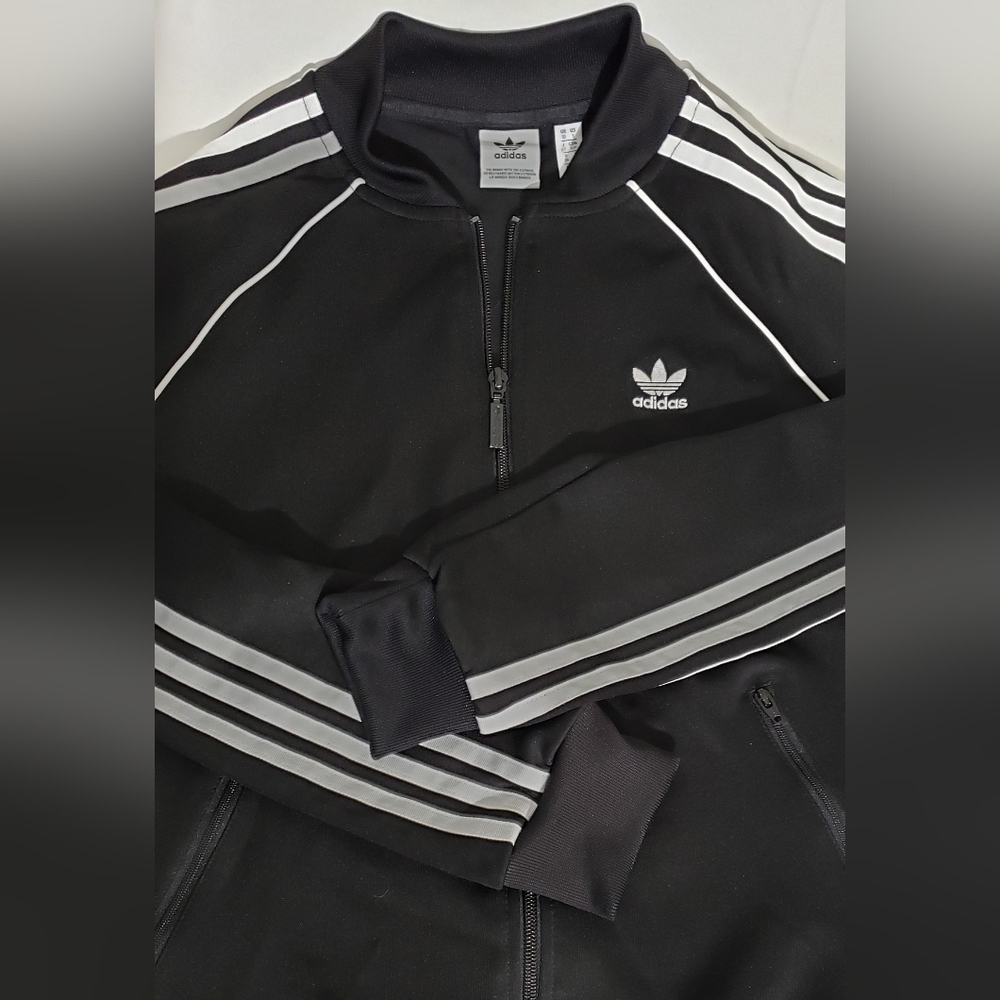 Adidas SST TT (CE2392) Originals Classic Track Jacket Black/White sz. S Womens - Picture 13 of 14